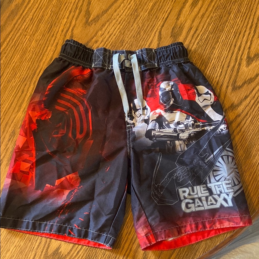 Star Wars Kids Swim Shorts - Black and Red